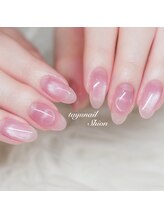 ピンクハートマグネットネイル