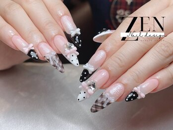 ゼン ネイル デザイン 池袋(ZEN NAIL DESIGN)/長さだしやり放題×つけ放題