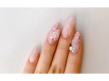 ネイルサロン サクラ(SAKURA)/華やかピンクネイル♪