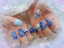 ネイルアンドまつげエクステ リッチエイト 原宿店(Rich8)/メタモンキャラクターネイル