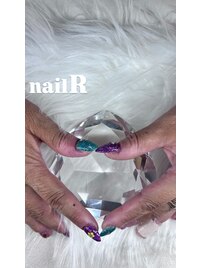 グリッターちょいアートです♪