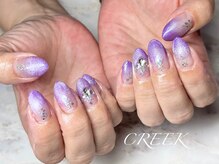 クリーク(CREEK)/クリアパープルマグネットグラデ