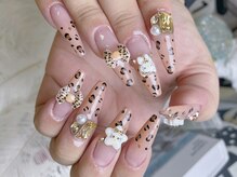 ネイルプリンセス(Nail Princess)/豹柄キティちゃんネイル