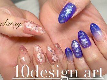 クラッシー(classy)/桜ネイル