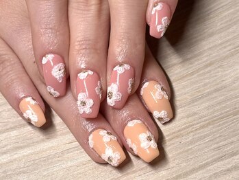 スワロンネイル 名古屋店(SWALLON NAIL)/もこもこフラワー