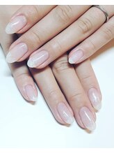 ネイルアンドまつげエクステ専門サロン スリー(THREE)/シンプルラメグラデーション