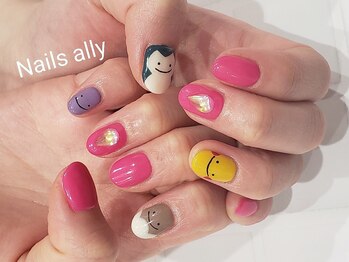 ネイルズアリー 立川店(Nails ally)/持ち込みアート　キャラクター