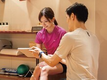 ラグジュアリージムヨコハマ 関内店(LUXURY GYM YOKOHAMA)/タブレットを使ってご説明