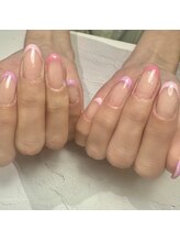 エルネイル(elu nail)/フレンチ/綺麗め/ピンク/綺麗め
