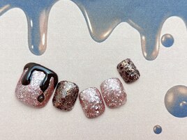 とろけるチョコレートネイル
