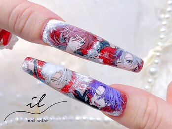 イル 神戸店の写真/強度のある長さ出しで手書きアートの痛ネイル！再現性と細かなアート☆キャラ/個性派デザイン/メンズネイル