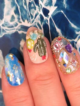 カラーズ 浜松店(colors)/キラキラ宝石箱ネイル(*´ω`*)