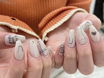 リット バイ セブンルックス 大宮東口店(Lit by 7LOOKS)/90分アート/8000/持ち込み