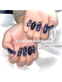 夜空ネイル