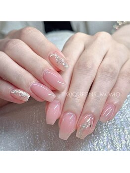 クイーンズビューティーサロン 新宿本店(Queen's beauty salon)/長さだし アート パラジェル