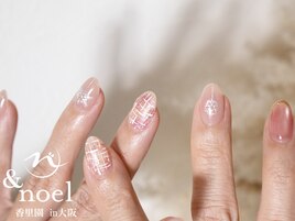 冬ネイル/ツイードネイル/水光