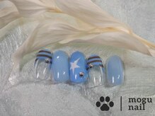 モグネイル(Mogunail)/3.4月定額B/ボーダーフレンチ