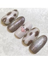 ライト ネイルズ ニシノミヤ(light nails NISHINOMIYA)/牛ネイル☆