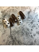 グラマラス アンジェアイ 荻窪店(glamourous ange eye)/ダルメシアンネイル