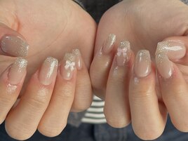 春ネイル・桜・ワンホン定額