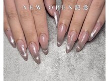 神戸自爪風ネイル/桜ネイル
