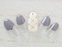 ア ネイル(A nail)/グレージュフレンチ【つけ放題】