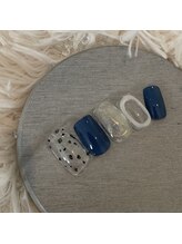 リリーネイル(Lilly nail)/ダルメシアンネイル