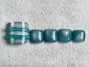 レイネイル 岐阜茜部店(RAY NAIL)/ぷっくりニュアンスチェック