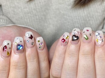 ウサギネイル 新大久保店(usagi nail)/キラキラネイル