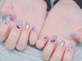 パープルラメグラデーション