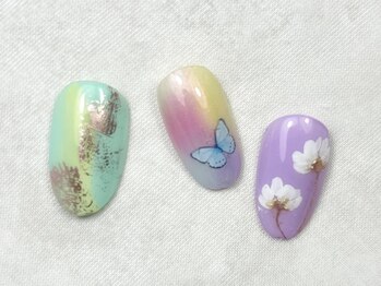 タスメット(+met)/春ネイルアート