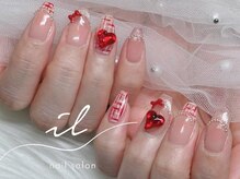 イル 神戸店/マグネット×ツイードネイル