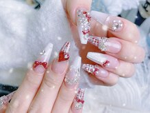 3Dパーツ，痛ネイルオーダーも承ります♪ 【長さだし/スカルプ】