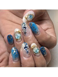 夏ネイルにピッタリ