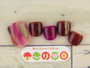 ネイルサロン きのこ/選べるフットデザインSコース