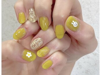 リーチェココ 筑紫野店(RICHE.coco)/秋カラー×ミッフィーネイル