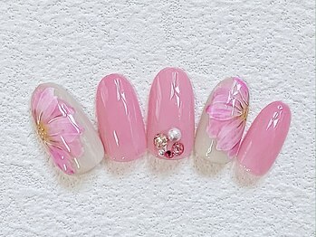 ネイルサロン ロゼプリュム/大人可愛い少し華やかプラン