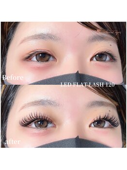 スウィートアイズ(Sweet eyes)/LEDフラットラッシュ 120本