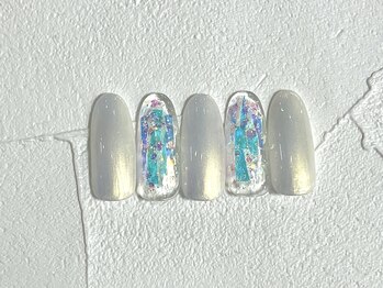 キラキラクリアネイル