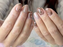 リノティノ(Lino Tino)/秋色フラワーネイル