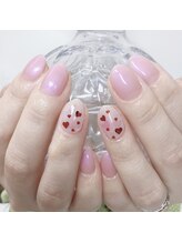 レインボートライブドゥネイル(rainbow tribe deux NAIL)/バレンタインネイル
