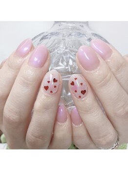 レインボートライブドゥネイル(rainbow tribe deux NAIL)/バレンタインネイル