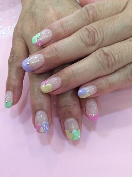 シャンネイルケアサロン(Shan Nail caresalon)/春　お花アート