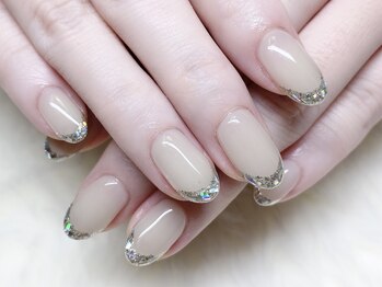 ネイルバイスターリー 川口(NAIL by STARry)/ガラスフレンチネイル　