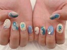シェル×ストーンnail