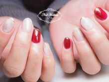 ジュジュ(Juju)/もやもやネイルとワンカラー