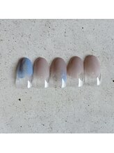 ネイルサロン エムズ(Nail Salon M's)/2色塗りかけネイル