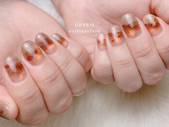 ブラウンインクネイル