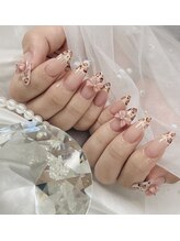 ビジューネイルズ 西川口店(bijou nails)/ヒョウ柄フレンチネイル