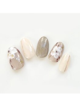 アルセア 上野御徒町店(Alcea)/フラワーネイル 手描き 春